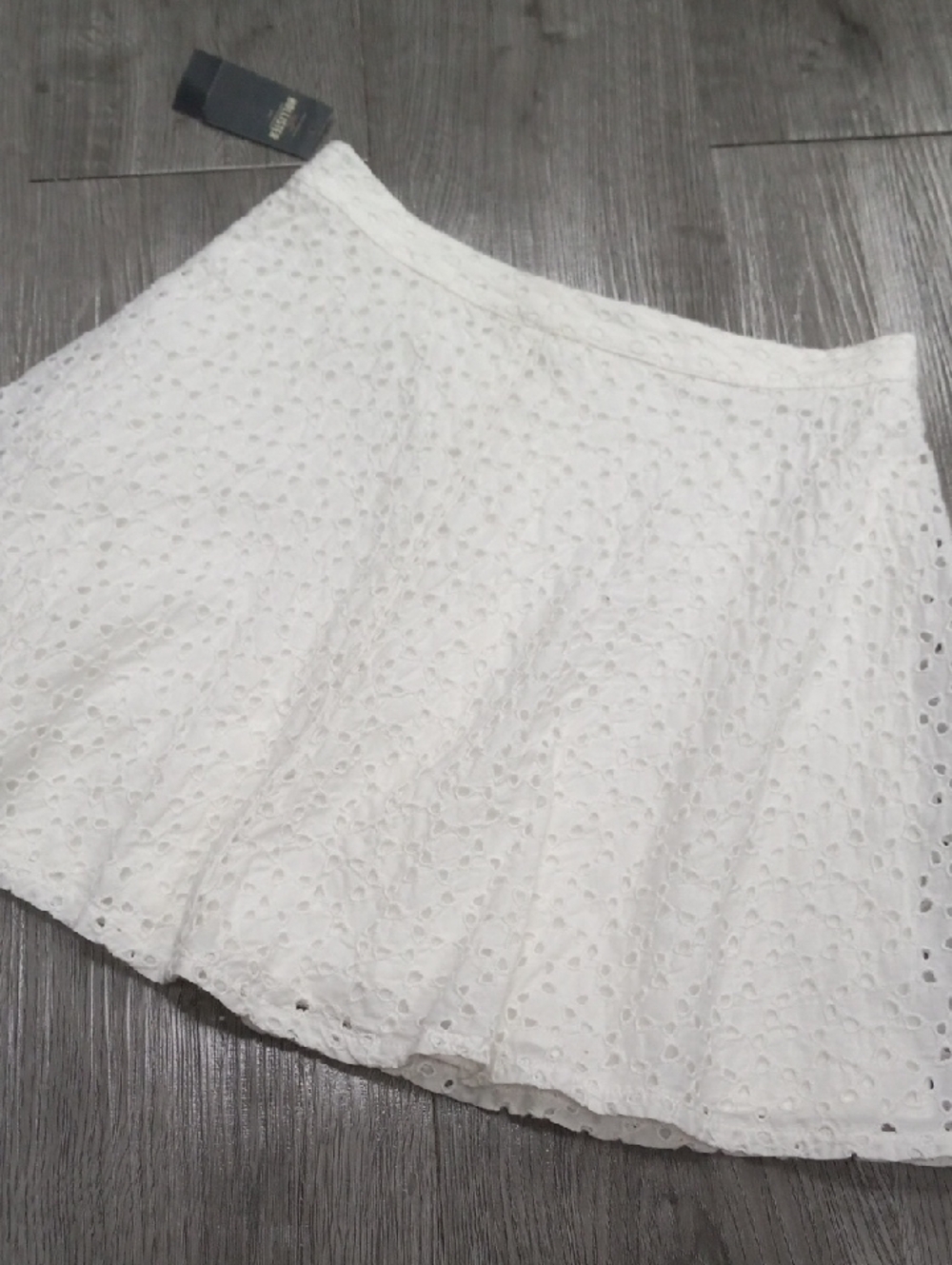 Hollister White Eyelet Circle Skirt